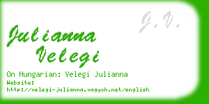 julianna velegi business card